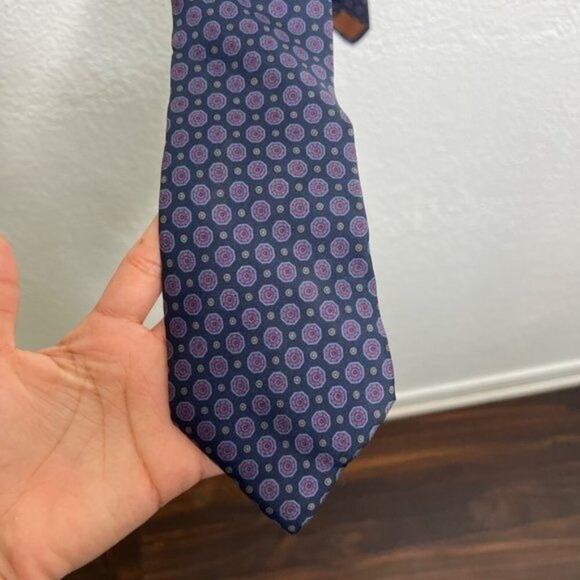 Geoffrey Beene Mens Neck Tie Size OS Blue Purple Business Workwear Formal - Picture 7 of 7